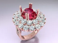 Diamond Ring - Womens Rings - N3843 3D print model