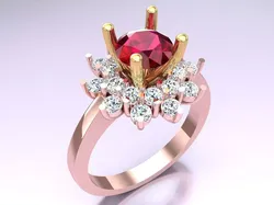 Diamond Ring - Womens Rings - N416436 3D print model