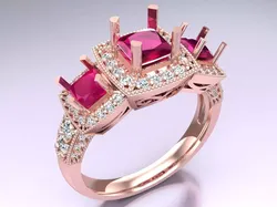 Diamond Ring - Womens Rings - N482426 3D print model