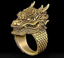 dragon ring 3D print model
