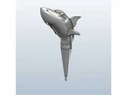 Fishing Bobber - Cartoon Shark