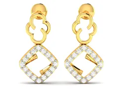 Hoop Earrings Diamond earrings  3D print model