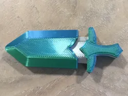 magnetic fidget sword 8x2 magnets - Free 3D Print Model
