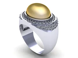 Pear Man Ring R477 3D print model
