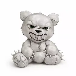 Pendant Taddy Bear Pendant Angry Teddy Hiphop Teddy 3D print model