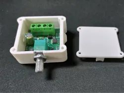 PWM DC Motor Speed Controller Enclosure (two-sided cable entry) - Free 3D Print Model