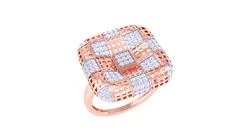 Ultra Vision Mesh Diamond Head High Jewelry Cocktail Ring 3dm  3D print model