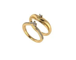 Wedding ring 3d render 3D print model