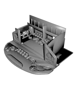 1/350 Refit Officer's Lounge Replacement