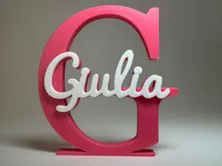 3D printer bestanden | 3MF | Placa de Nome 3D - Giulia