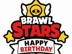 Adorno para pastel de cumpleaños de Brawl Stars - Modelo de impresión 3D gratuito