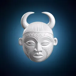 Baule Goli Mask 3D Print Model 3D print model