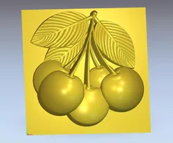 Cherry Fruit 3D STL Relief Model 3D model