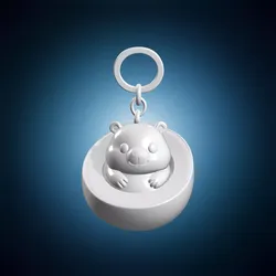 Chibi Capybara Avocado Keychain 3D Print Model 3D print model