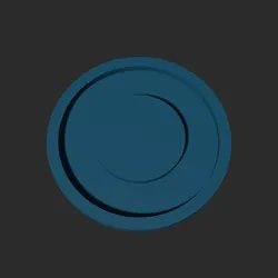 Circle Symbol Disc – 3D Printable Game Token