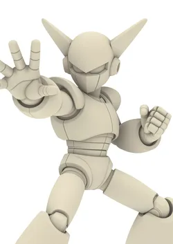 Cute Retro Robot Fighter Figure Collection 3D print model