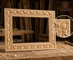 Elegant Classic CNC Frame STL Design 3D model