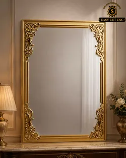 Elegant Corner Ornament CNC Panel STL File 3D model