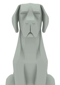 Elegant Dog Animal Figure 3D print model
