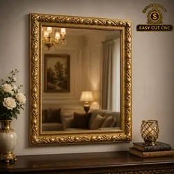Elegant Nature Vine CNC Frame STL File 3D model