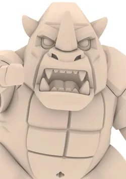 Fantasy Monster Warrior Beast Animal Figure Tier 3D print model