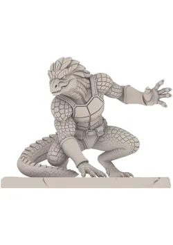 Fantasy Reptilien Krieger Tier Drachen Figur 3D print model