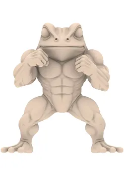 Frog Fitness Monster Figure Kroete 3D print model