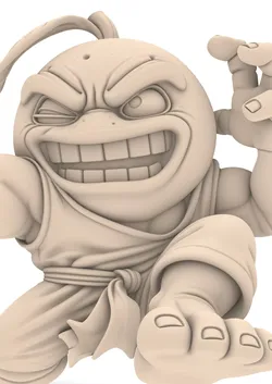 Funny Angry Orange Lemon Monster Figure 3D print model