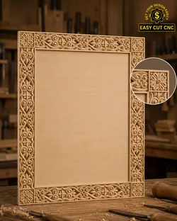 Geometric Arabesque CNC Frame 3D model