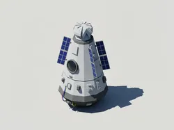 Gratis Miniature Games & Accessories STL indir - Low Poly Space Capsule - Philippo