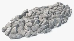 Heap Big Grey Stones 3D model