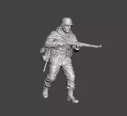 Historic Infantry Soldier 3D Print Ready STL  3D print model