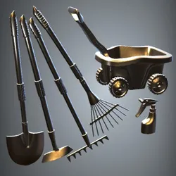 Home Decorations & Ornaments STL تنزيل - Kids Gardening Set  - Webstuffies