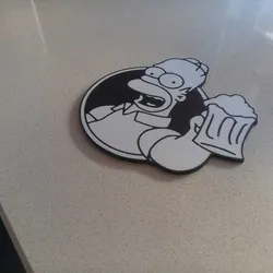 Homer Simpson glasses pose
