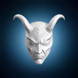 Horned Phantom Opera Mask 3D Printable Model 3D print model