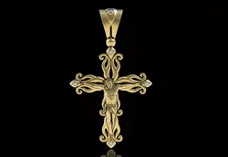 Jesus Cross Pendant 3D print model