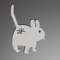 Label - rabbit bread clip