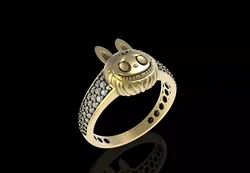 Labubu Ring  3D print model
