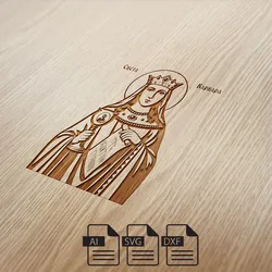 Laser cut digital file  Sveta Varvara