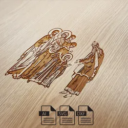 Laser cut digital file Vavedenje Presvete Bogorodice