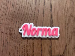 Llavero con el nombre Norma - Modelo de impresión 3D gratuito