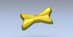 Luxury Bow Tie CNC STL File 3D model