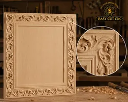 Luxury Floral CNC Panel STL File 3D model