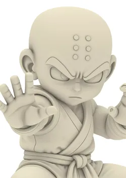 Mini Warrior Chibi Anime Boy Fighter Figure 3D print model