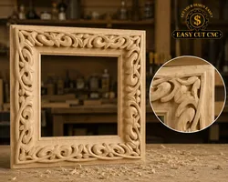 Modern Abstract CNC Frame STL File  3D model