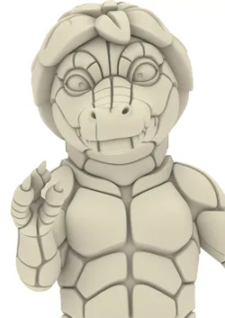 Monster Crocodile Warrior Animal Reptile 3D print model