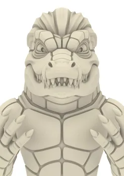 Monster Crocodile Warrior Animal Reptile 3D print model