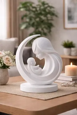 Mother and Baby Abstract Sculpture  3D model