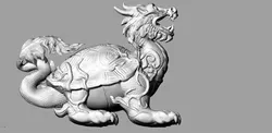 Mythical Dragon Turtle CNC STL File 3D model