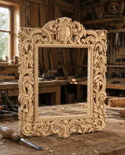 Orthodox Baroque Mirror Frame STL  3D model